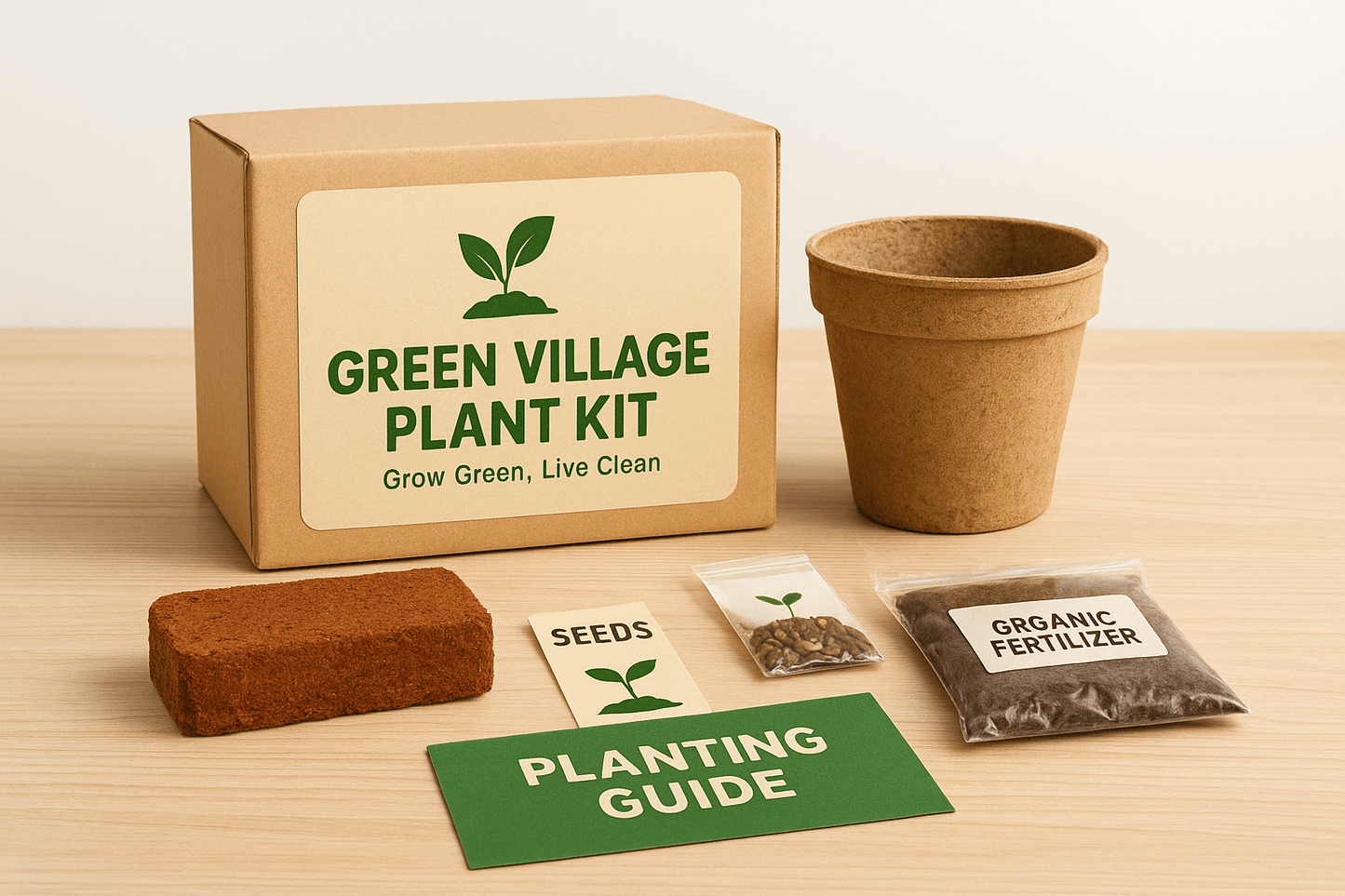 Green Village – Home Gardening Plant Kit - Mithilam