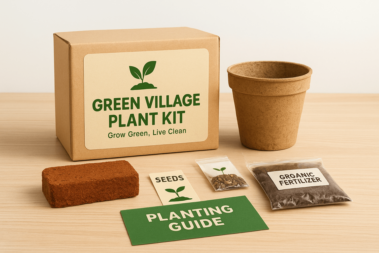 Green Village – Home Gardening Plant Kit - Mithilam
